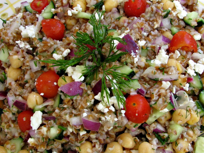 Greek-Style Garbanzo Bean Salad