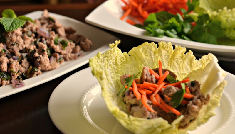 Thai Turkey Lettuce Wraps