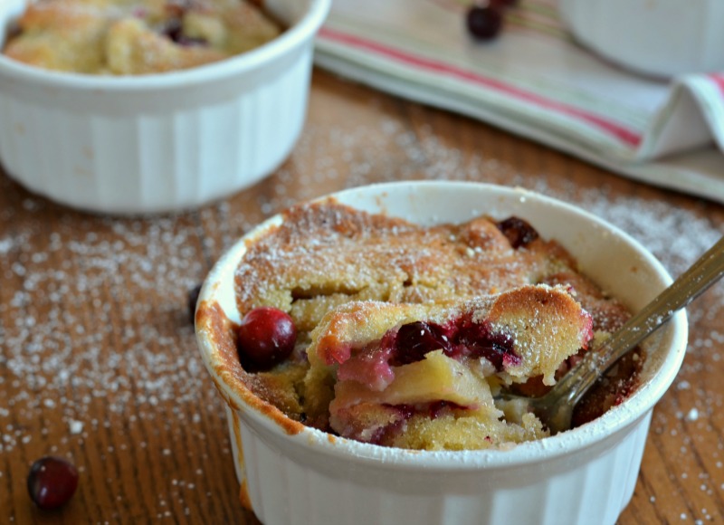 Warm Apple Cranberry Cobbler- a gluten-free comfort food